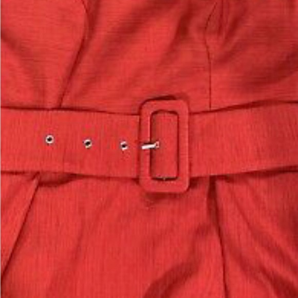 C/Meo Collective Confirmative Dress Gown Red Maxi High Low - Picture 5 of 9